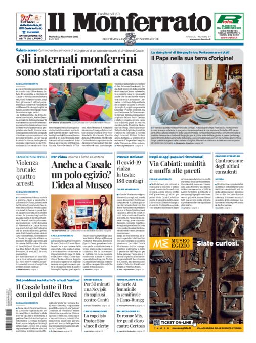 Il Monferrato - Edizione 87 del 22/11/2022